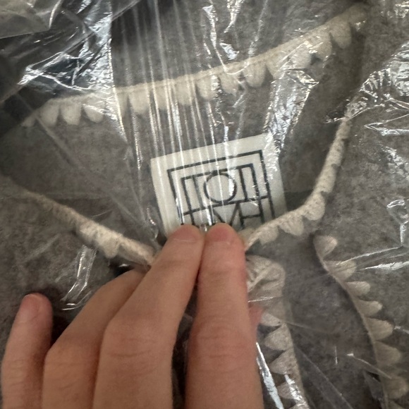 Toteme Gray Wool Jacket with Scarf Detail - Picture 6 of 7